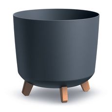 Prosperplast Květináč GRACIE TUBUS 29,8 cm antracitový