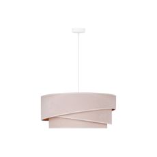 Duolla - Luster na lanku KOBO 1xE27/15W/230V pr. 45 cm krémová/zlatá