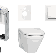 Cenovo zvýhodnený závesný WC set TECE na zamurovanie + WC Vitra S50 KMPLS50T