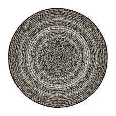 Čierny vonkajší koberec Universal Silvana Rutto, ⌀ 120 cm