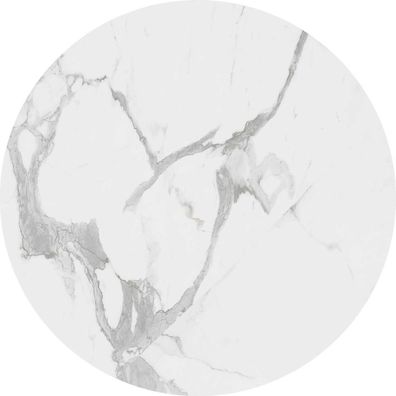SADA 2x Konferenčný stolík OREO pr. 43/53 cm čierna/dekor mramoru