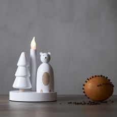 Biela vianočná svetelná dekorácia Christmas Joy – Star Trading
