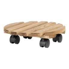 Drevený pojazdný podstavec pod kvetináč ø 29 cm (výška 8 cm) Indoor & Outdoor – Esschert Design