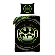 Bavlnené posteľné obliečky Batman - motív Kryptonite Energy - 100% bavlna - 70 x 90 cm + 140 x 200 cm