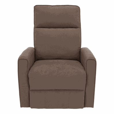 Relaxačné otočné kreslo, sivohnedá Taupe, MEKENZI