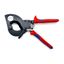 Strihač káblov 280 mm KNIPEX 95 31 280 - leštená hlava, plastové puzdrá