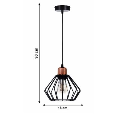 Luster na lanku PORTO 1xE27/40W/230V
