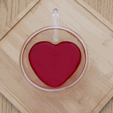 Termo poháre, set 2 ks, šálka Heart v tvare srdca, 250 ml, HOTCOOL TYP 3
