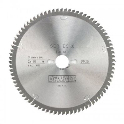 Pilový kotúč 250x30mm 80z TCG -5° DeWALT DT4287