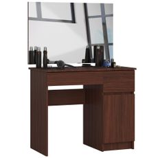 Ak furniture Kozmetický stolík so zrkadlom P-2/SL I wenge pravý