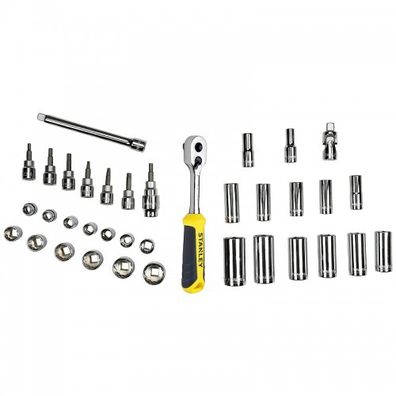 36-dielna holá súprava 3/8" v module Stanley STMT1-74174