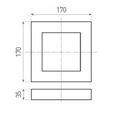 LED Stropné svietidlo FENIX LED/12W/230V 3800K 17 cm