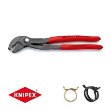 Kliešte na hadicové spony KNIPEX 85 51 250 A, 250 mm - protišmyková rukoväť, atramentovo sivá fosfátová farba