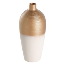 Eglo 421422 - Keramická váza SARYKSU 28x15 cm biela/zlatá