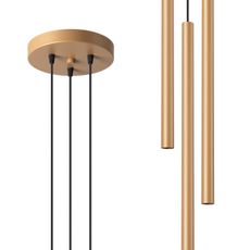 Sollux SL.1172 - Luster na lanku PASTELO 3xG9/8W/230V zlatá