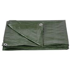 Zakrývacia plachta s okami zelená 65 g/m 8x12m