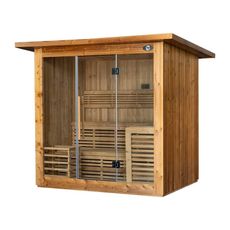 M-SPA - Záhradná sauna CLASSIC 200 x 150 x 200 cm + Saunová pec HARVIA Vega BC90