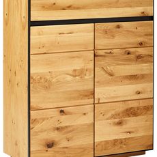 Linea Natura SKRINKA NA TOPÁNKY, antracitová, farba duba, divoký dub, 86/104/38 cm