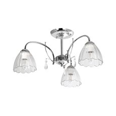 Luster na tyči 3xE27/60W/230V lesklý chróm