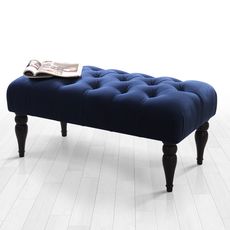 Elegantná lavica Missus - tmavomodrá
