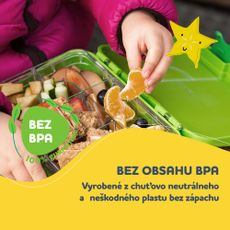Klarstein Schmatzfatz junior desiatový box, 6 priehradiek, 21,3 x 15 x 4,5 cm, bez BPA