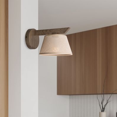 Brilagi - LED Nástenné svietidlo ANTHONY 1xE14/40W/230V dub orech/béžová