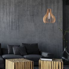 Luster na lanku TUCCI 1xE27/60W/230V pr. 29 cm dub