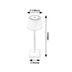 Rabalux 76013 stolná LED lampa Taena, 4 W, strieborná