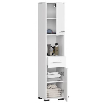 Kúpeľňová skrinka Fin 2D 1SZ 1W biela