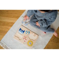Drevené vkladacie puzzle (počet dielikov 6) Safari – Kindsgut
