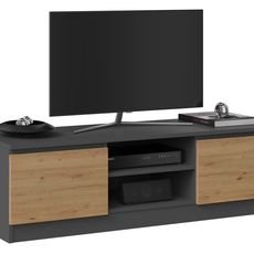TP Living TV stolík Malwa 120 cm antracit/dub artisan