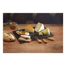 Sada nožov na syr a bridlicovej dosky Kitchen Craft, 35 x 25 cm