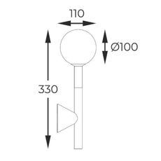 Zuma Line W0574-01B-SDFZ - Nástenné svietidlo ARCTURUS 1xG9/4W/230V čierna
