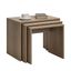Odkladací stolík SHP Light Walnut, 3 ks