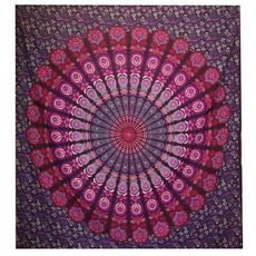Tapiséria na stenu Mandala ružová 230x200cm
