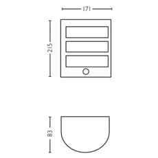 Philips-LED Vonkajšie nástenné svietidlo so senzorom PYTHON LED/6W/230V 2700K IP44