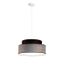 Luster na lanku GRACE 1xE27/60W/230V pr. 40 cm čierna/šedá