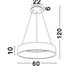 Moderný luster Rando 60 4000K biele