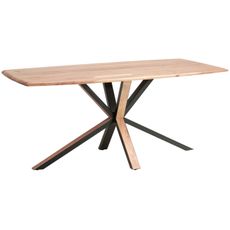 Livetastic JEDÁLENSKÝ STÔL, akácia, čierna, farba akácie, 175/76/90 cm
