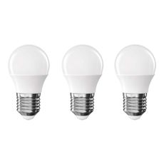 Teplé biele LED žiarovky v súprave 3 ks E27, 4 W – EMOS