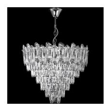 LED Luster na reťazi 11xE27/60W/230V + 7xLED/6W pr. 60 cm lesklý chróm