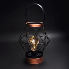 Solight WO3105 - LED Dekoračná stolná lampa LED/3xAA čierna/meď