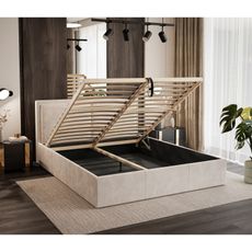 Čalúnená posteľ Soave II rozmer 180x200 cm Krémová