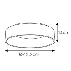 Lucide 46100/32/30 - LED Stropné svietidlo TALOWE LED/30W/230V čierna