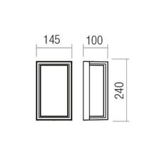 Redo 90534 - LED Vonkajšie nástenné svietidlo QUADRIS LED/12W/230V IP54 hnedá
