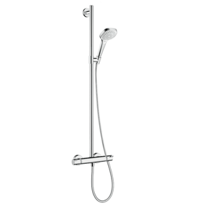 Sprchová batéria Hansgrohe Croma Select E so sprchovacím setom 150 mm biela/chróm 27248400