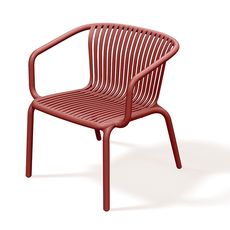 Prosperplast Zahradní křeslo BRENES 67x62,5x74 cm retro červené