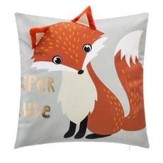 DekorStyle Dekoratívny vankúš Fox sivý