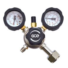 Červený ventil. FIXICONTROL CO2 2 manometre