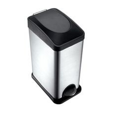 Odpadkový kôš 15 l čierny/nerez